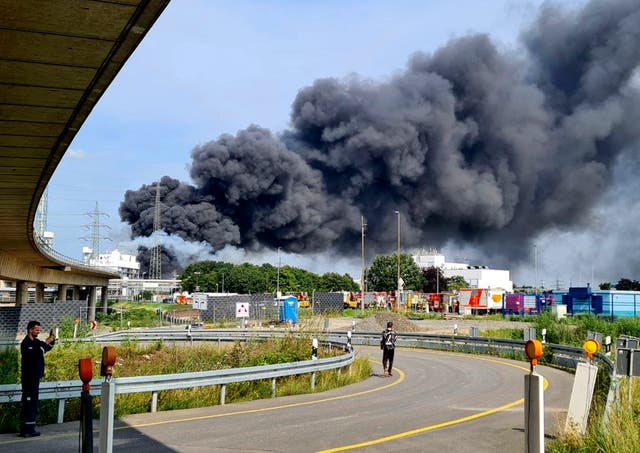 <p>A rubbish incineration plant exploded at an industrial park</p>