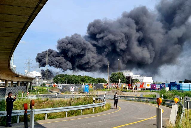 <p>A rubbish incineration plant exploded at an industrial park</p>