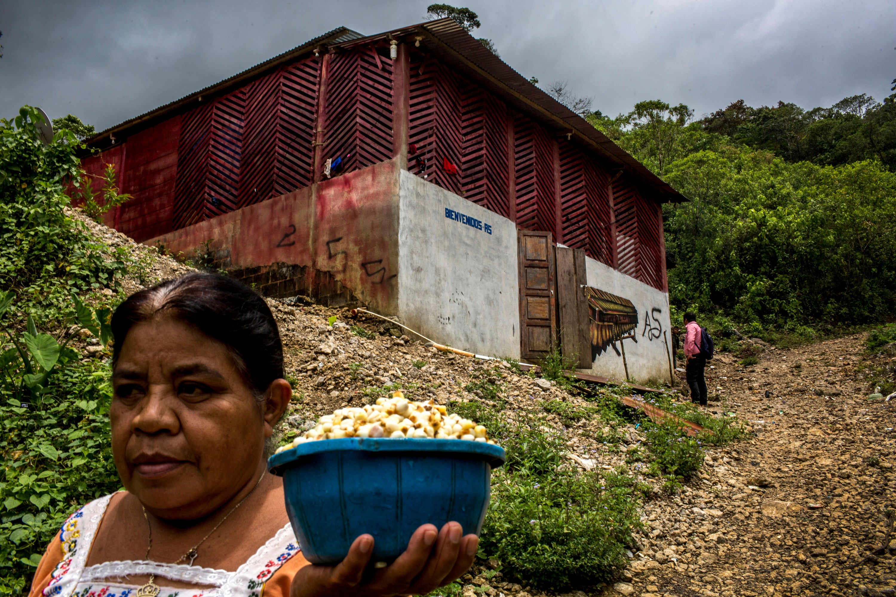 The house of a separated family in the Guatemalan village of Sequixpec