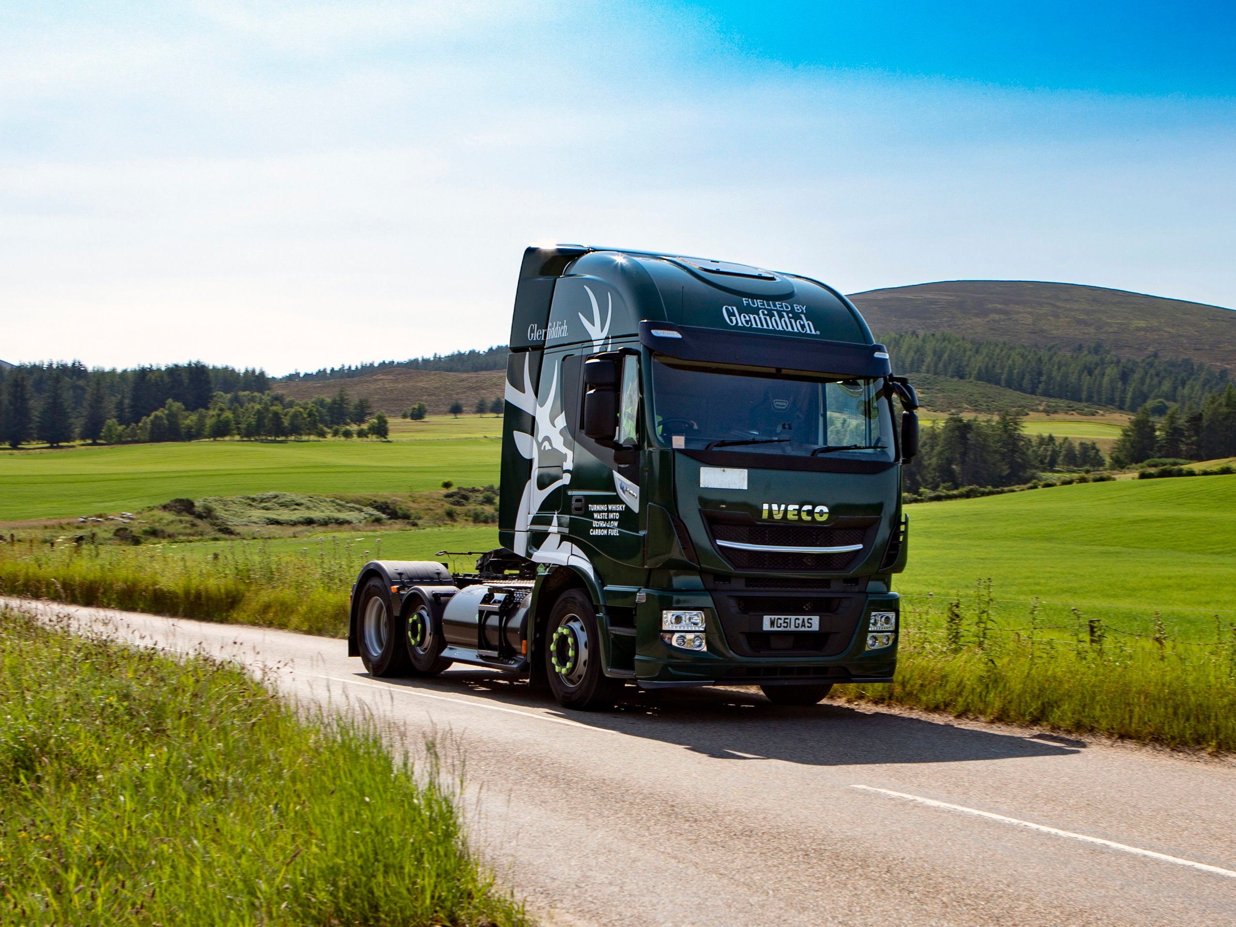 The leading single malt Scotch whisky company says its entire delivery fleet will run on “green biogas” created from distillery residues