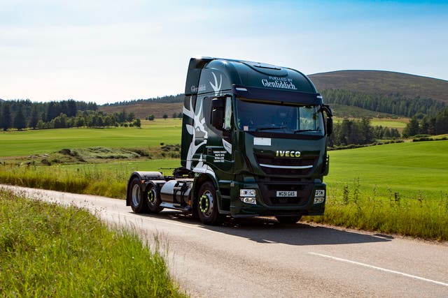 <p>The leading single malt Scotch whisky company says its entire delivery fleet will run on “green biogas” created from distillery residues</p>