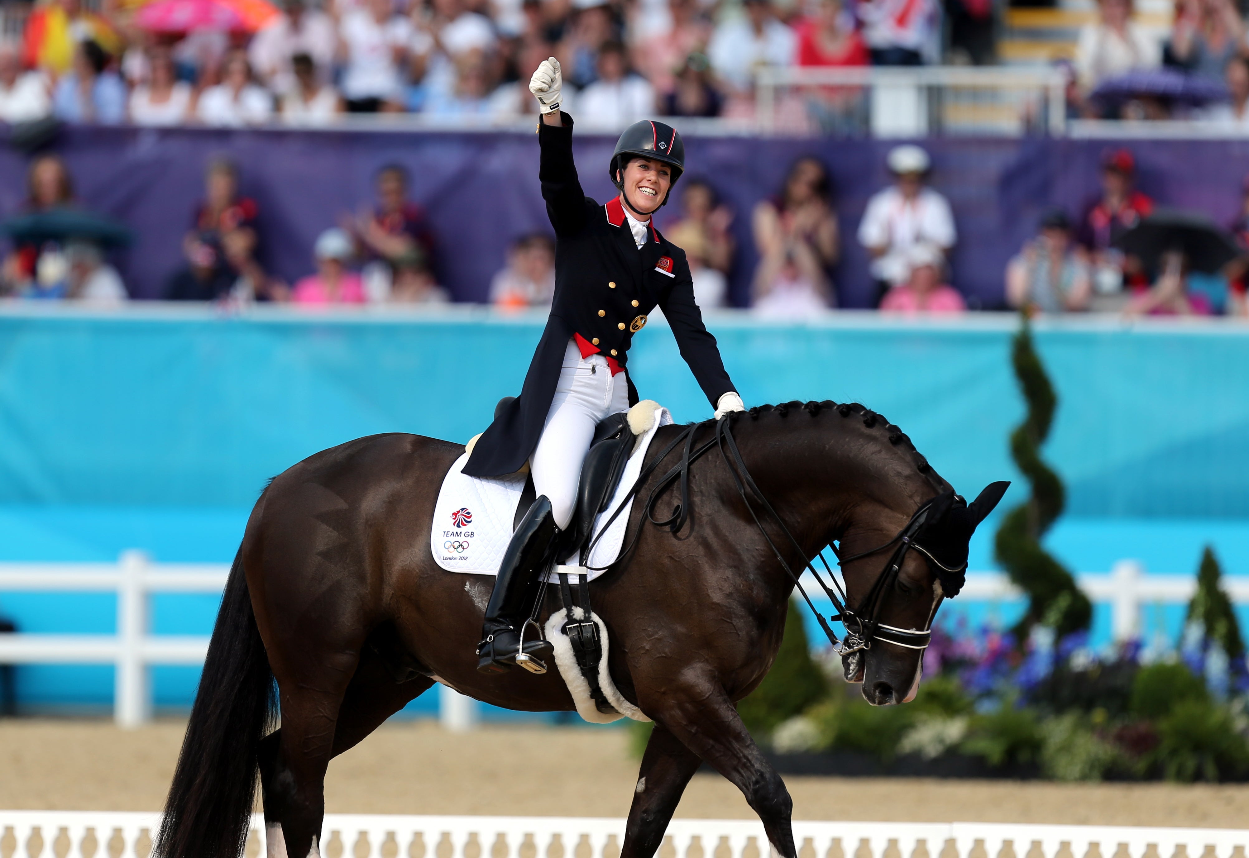 Charlotte Dujardin at the London Olympics (PA)