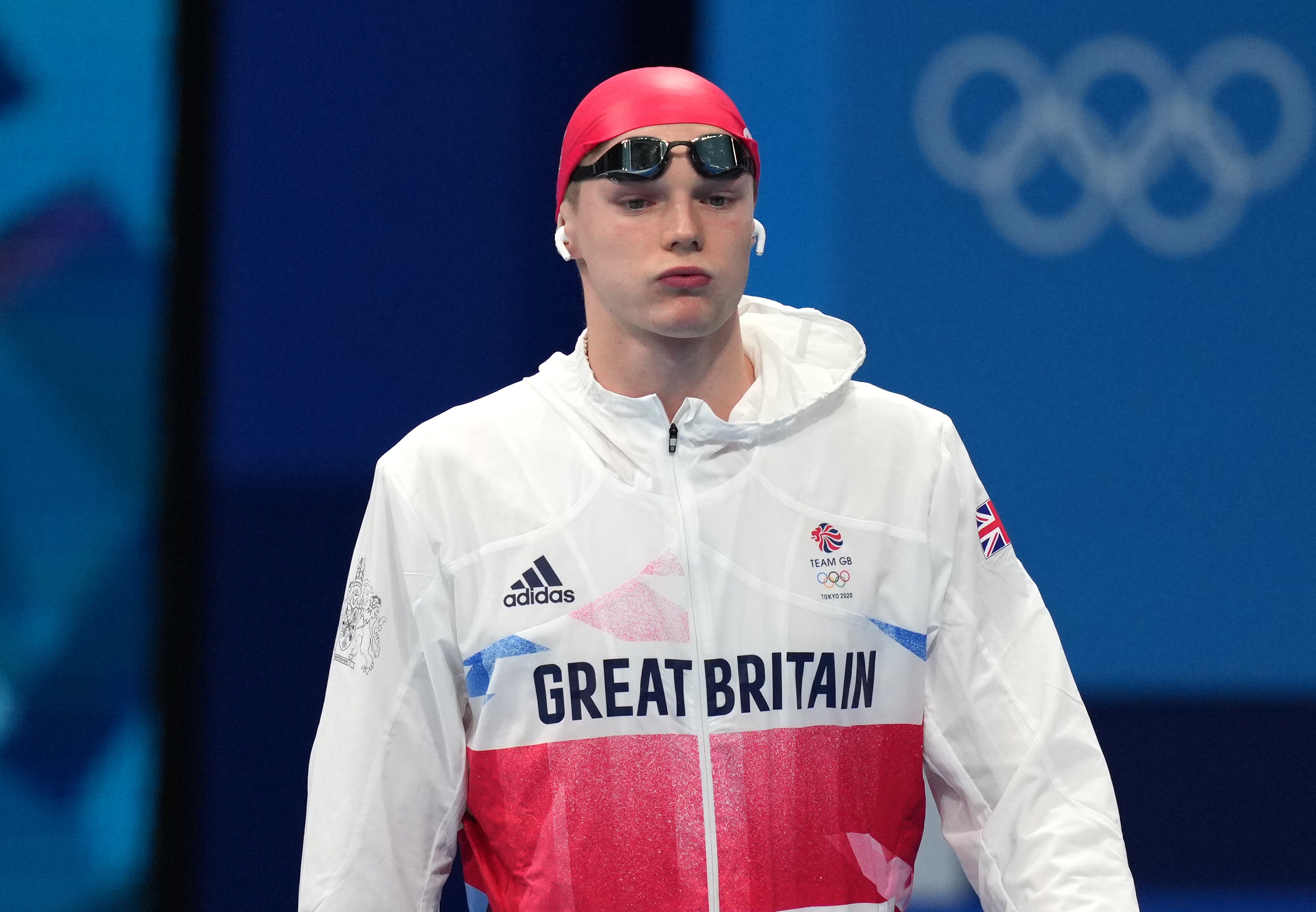 Favourite Duncan Scott had to settle for second place in the men’s 200m freestyle