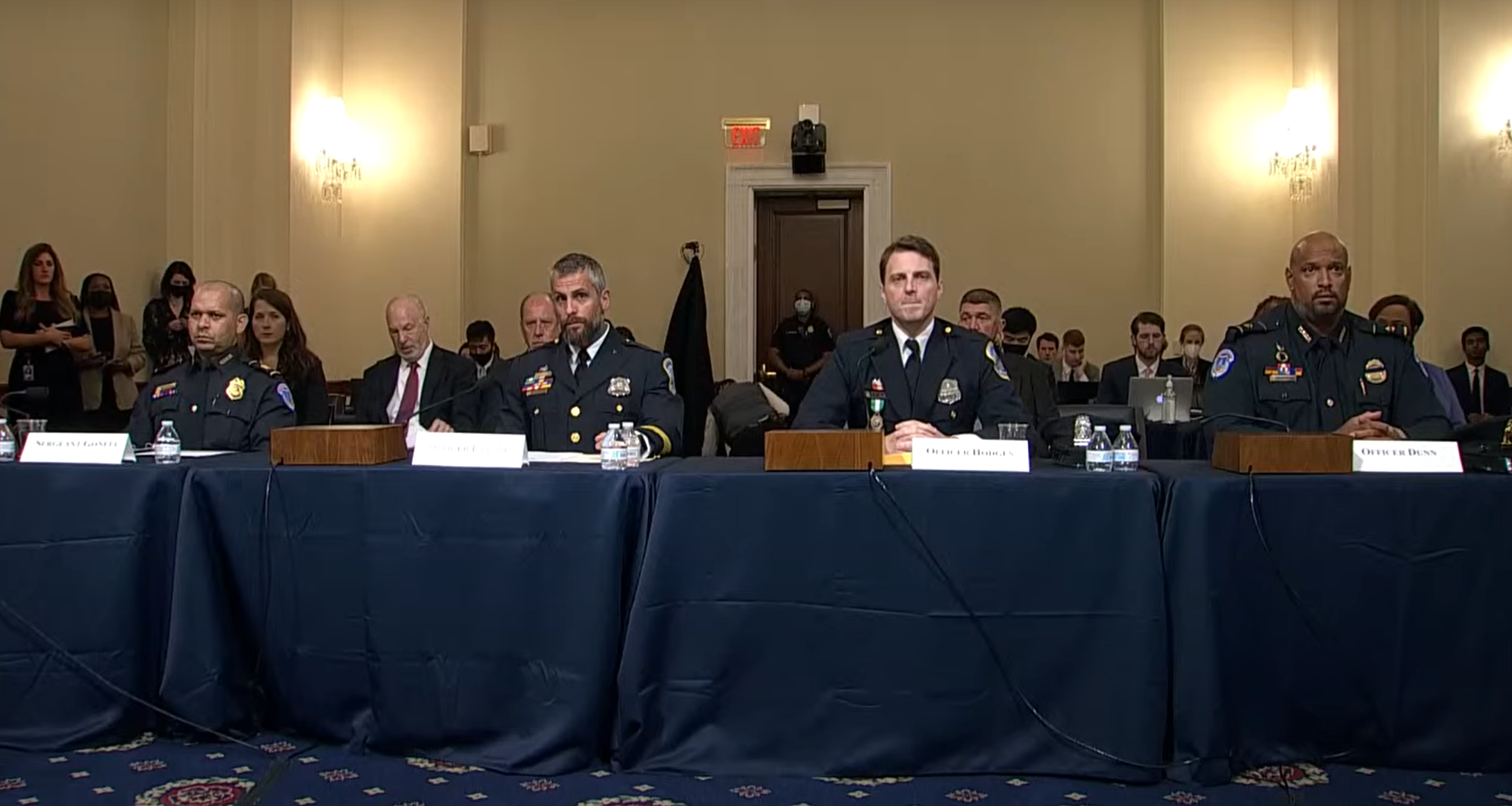 The first witnesses called before the Capitol riot hearing