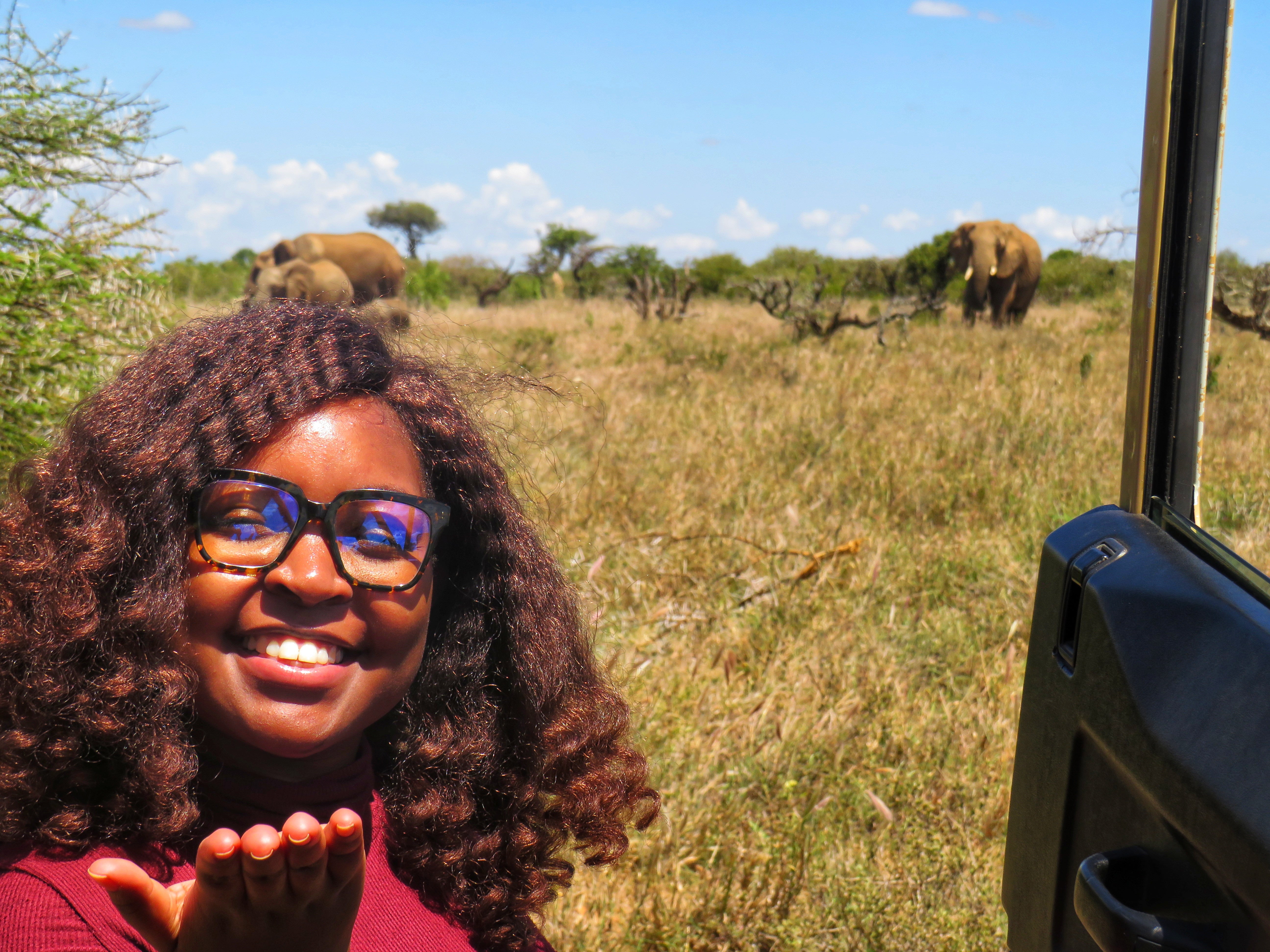 Idah Murithi meets some of the elephants she is determined to protect
