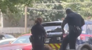 <p>Bystander video shows an Atlanta police officer allegedly kicking a handcuffed woman in the face on Monday afternoon.</p>
