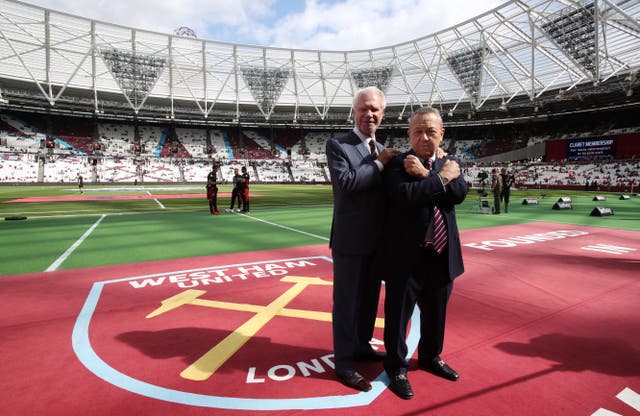 David Gold and David Sullivan do not want to sell West Ham (Nick Potts/PA)