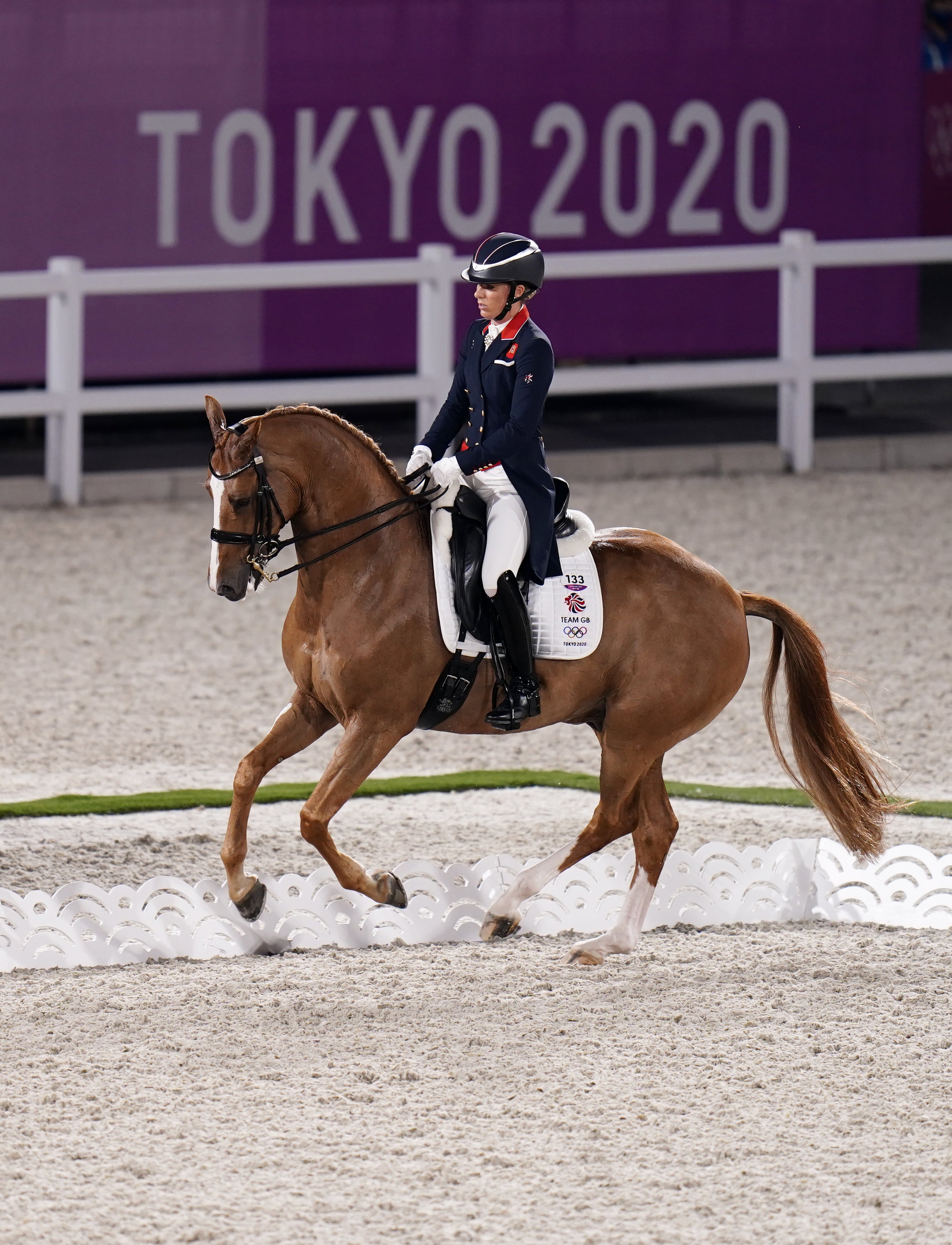 Charlotte Dujardin will be in action at Tokyo Equestrian Park on Wednesday (Danny Lawson/PA)