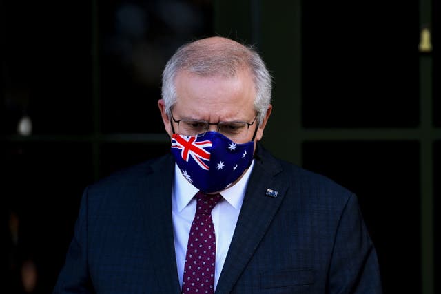 <p>Australia’s PM Scott Morrison is fighting for his political survival</p>