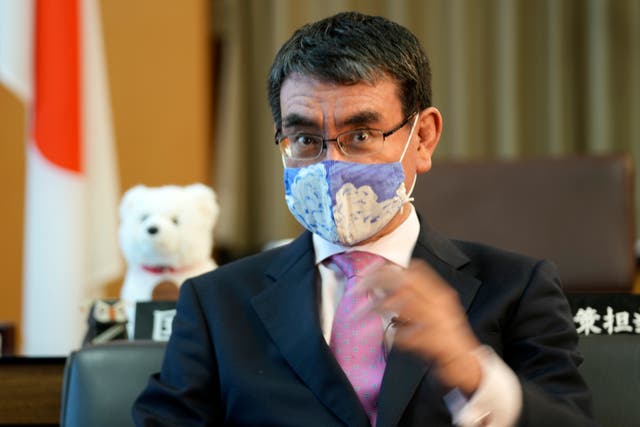 Japan Vaccine Minister AP Interview