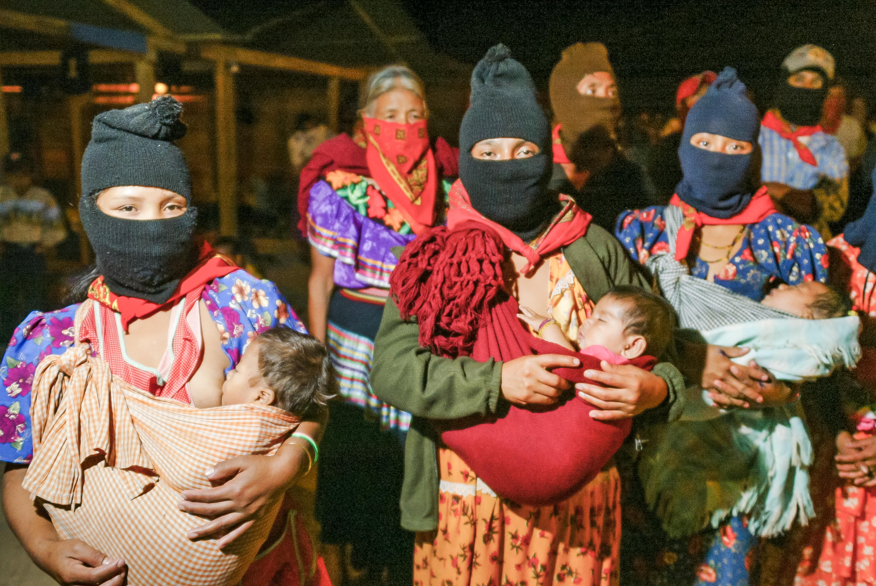 Zapatista mothers breastfeeding, 2006