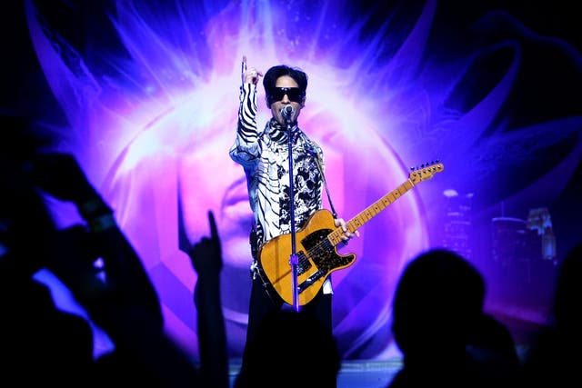 <p>Prince performing in 2009</p>