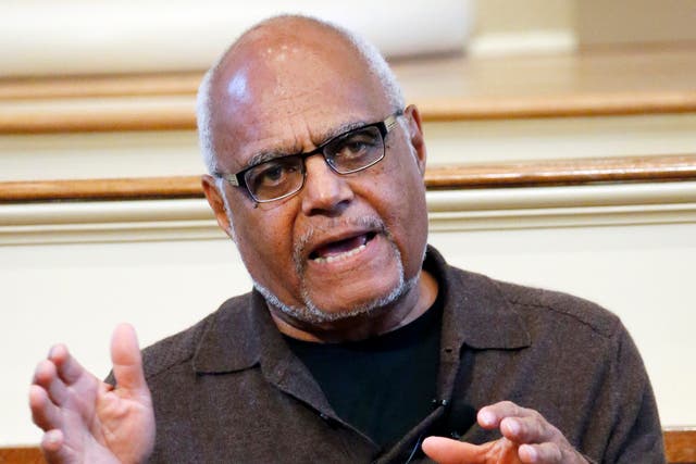 <p>Bob Moses at a national youth summit in the Old Capitol Museum, Jackson, Mississippi in 2014</p>