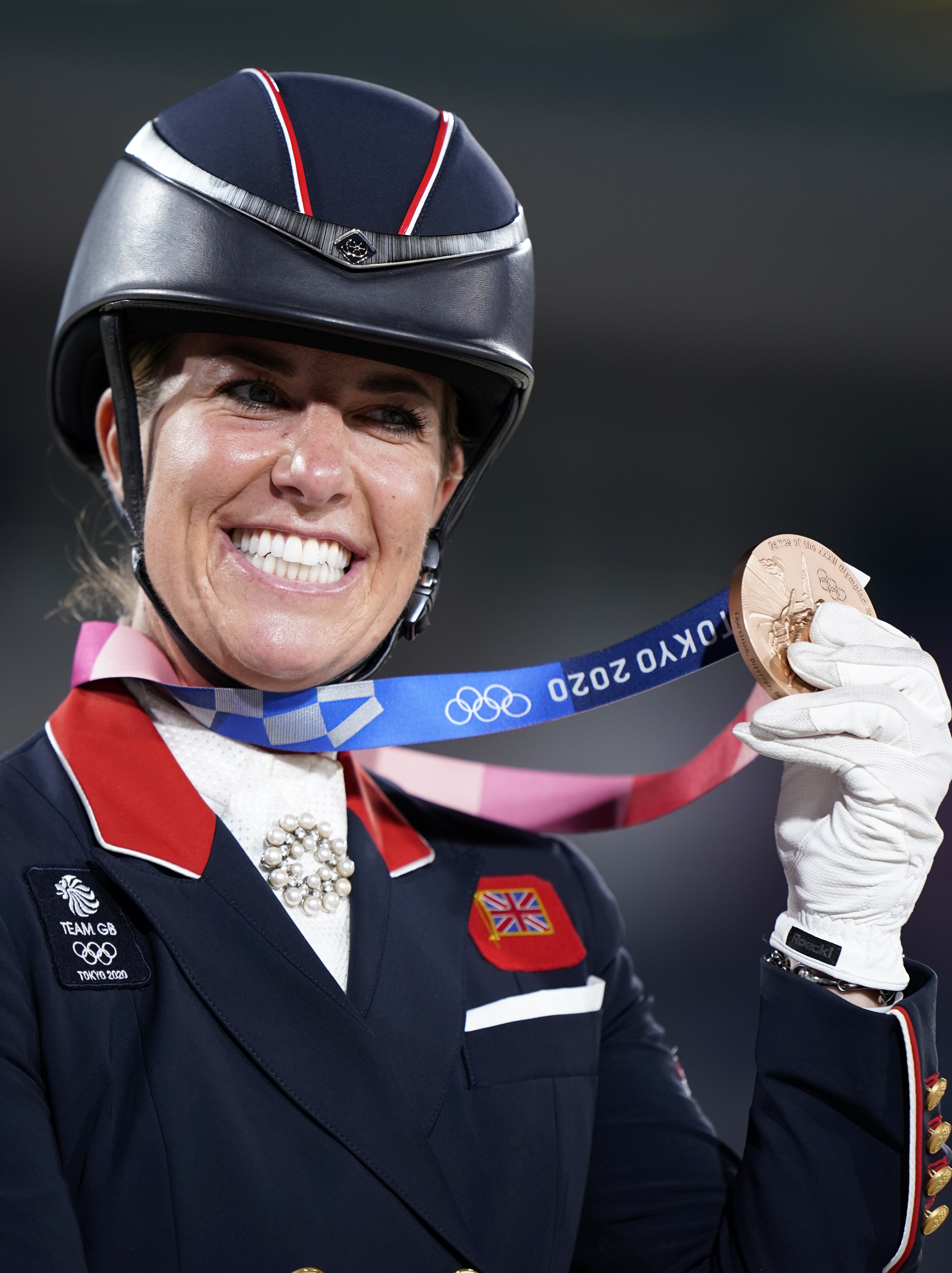 Charlotte Dujardin won bronze in the individual dressage (Danny Lawson/PA)