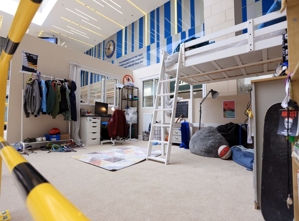 <p> London North Eastern Railway has installed a set of an empty child’s bedroom which has been hastily left and never returned to due to the tragic loss of life from trespassing on live rail lines, on display in Eldon Square shopping centre in Newcastle </p>