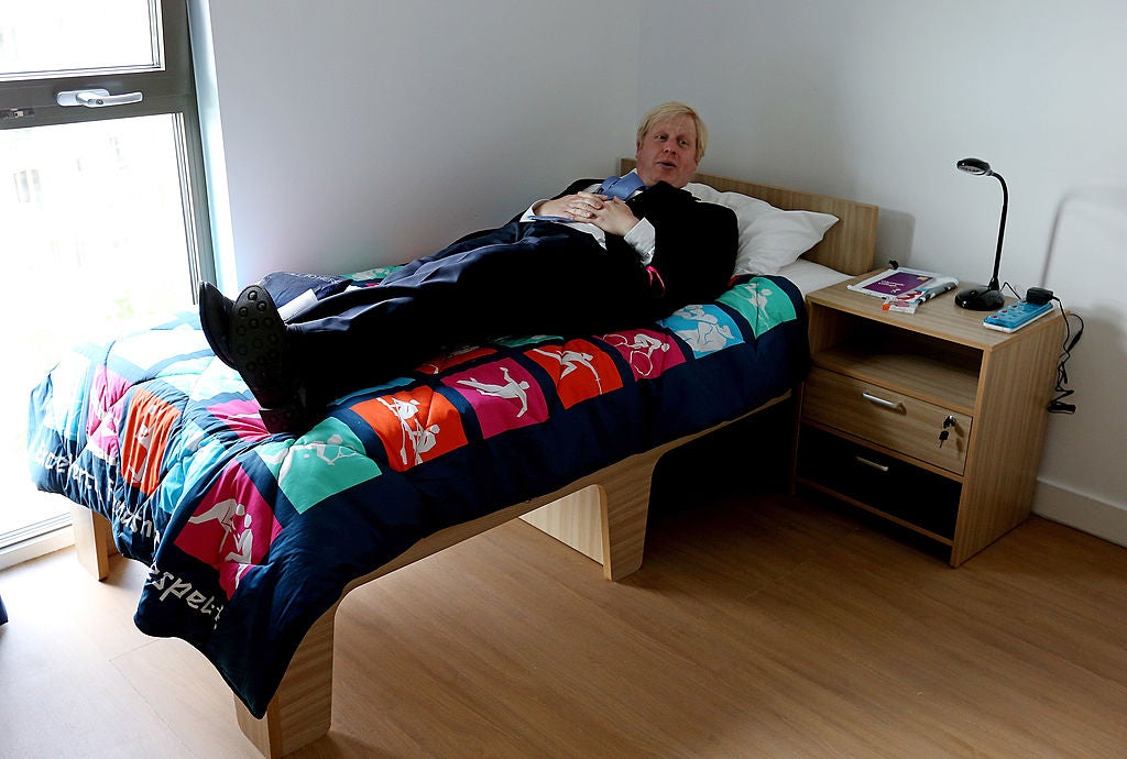 Boris Johnson, pictured here at the Olympic Village in 2012, thrives on chaos. So what happens when things calm down again?