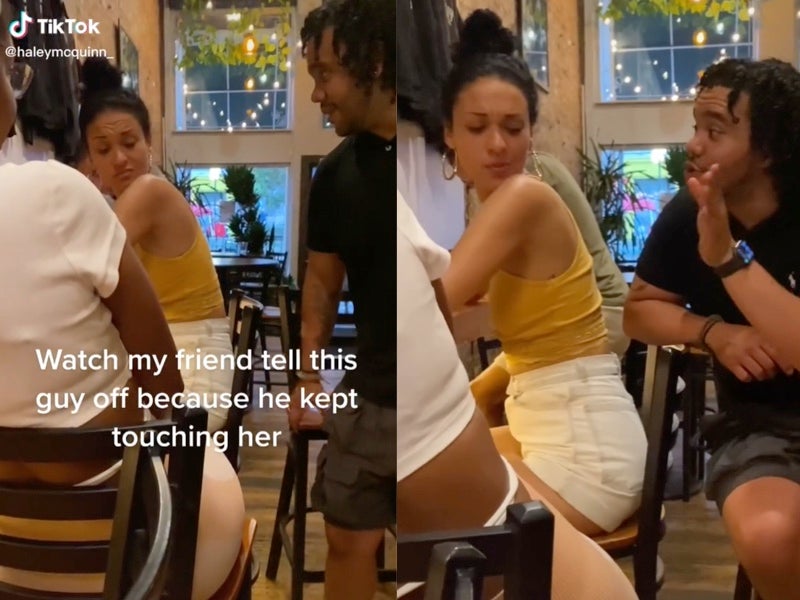 Woman goes viral after confronting man invading her personal space