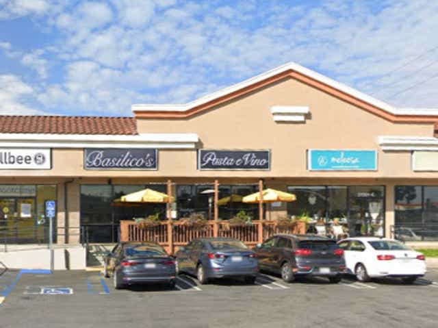 <p>Basilico’s Pasta e Vino restaurant in Huntington Beach, California</p>