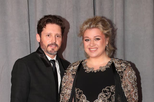 <p>Brandon Blackstock and Kelly Clarkson pictured in 2018</p>