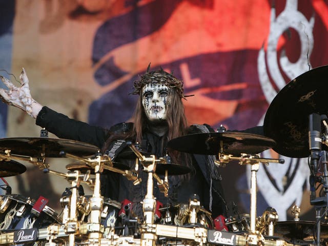 <p>Slipknot's Joey Jordison</p>