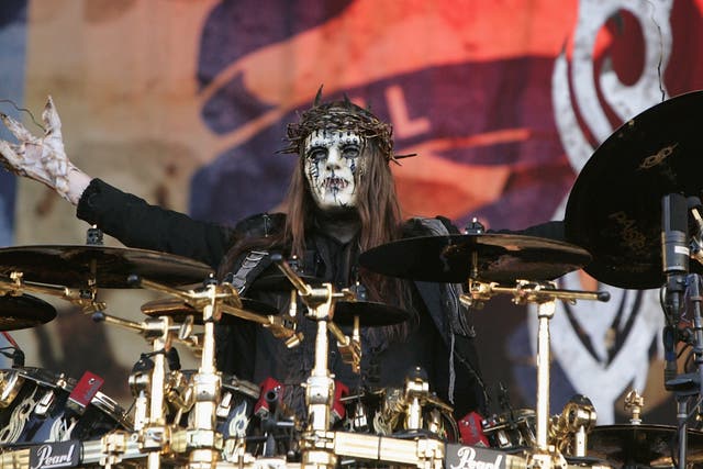 <p>Slipknot's Joey Jordison</p>