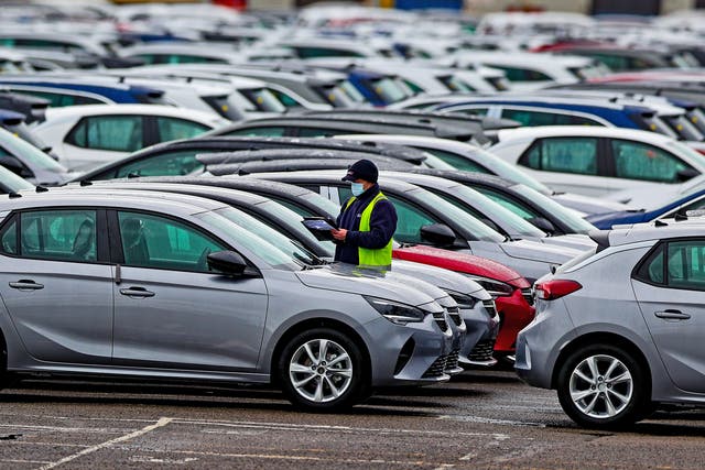 <p>Car production is being hit by staff shortages (Peter Byrne/PA)</p>