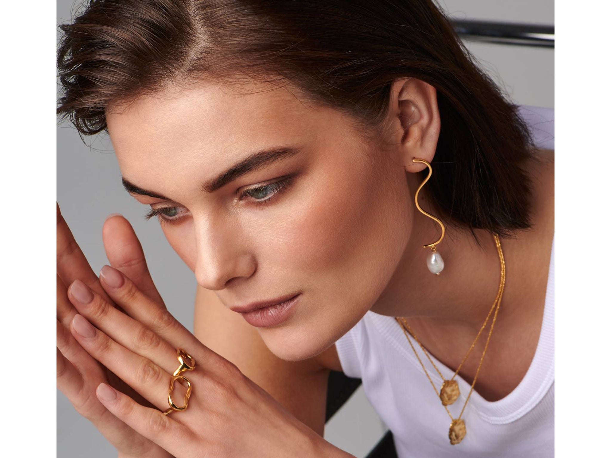 WOMEN FASHION Accessories Earring discount 60% NoName earring Golden Single 