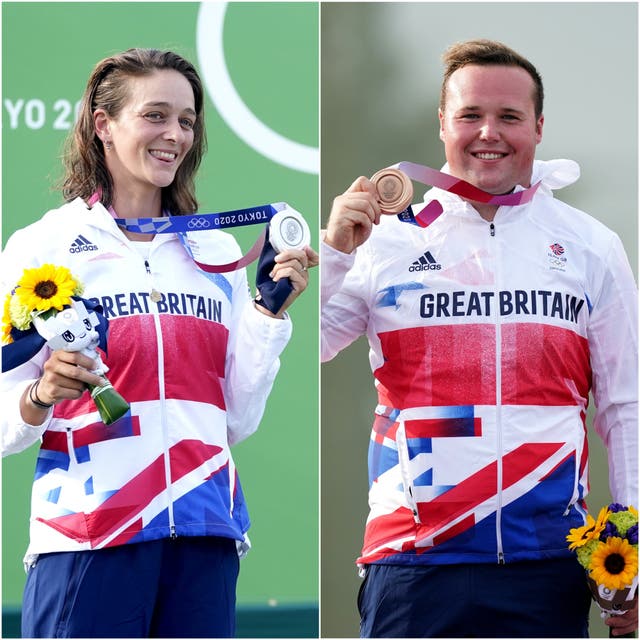 Mallory Franklin and Matt Coward-Holley won silver and bronze respectively on day six of the 2020 Games in Tokyo (PA)