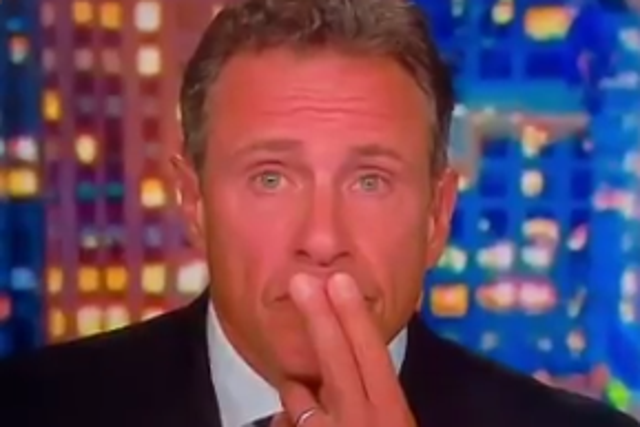 <p>CNN anchor Chris Cuomo listens as a guest tries to explain why they only accept unvaccinated people into their restaurant. </p>
