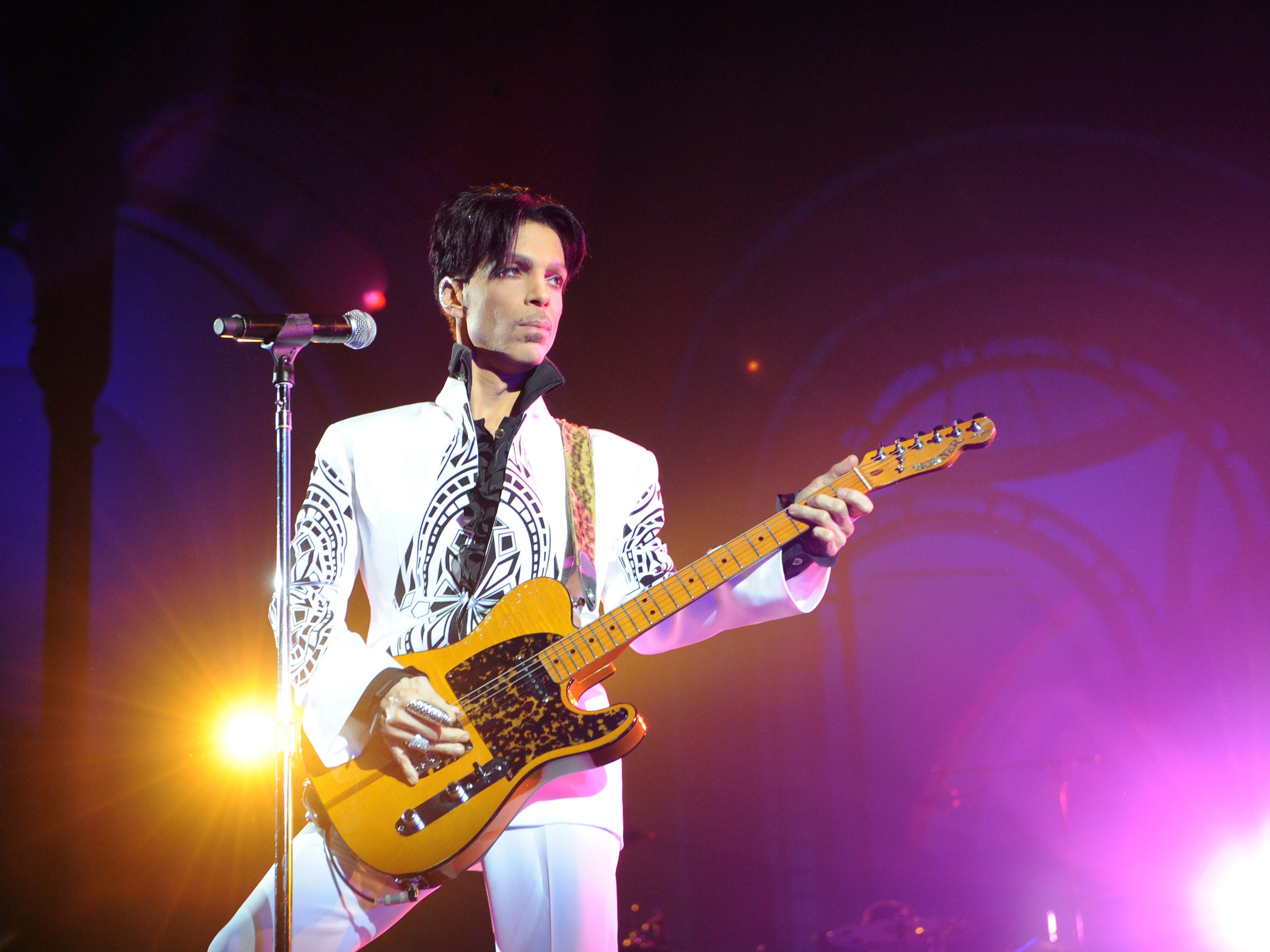 Prince performing in 2011