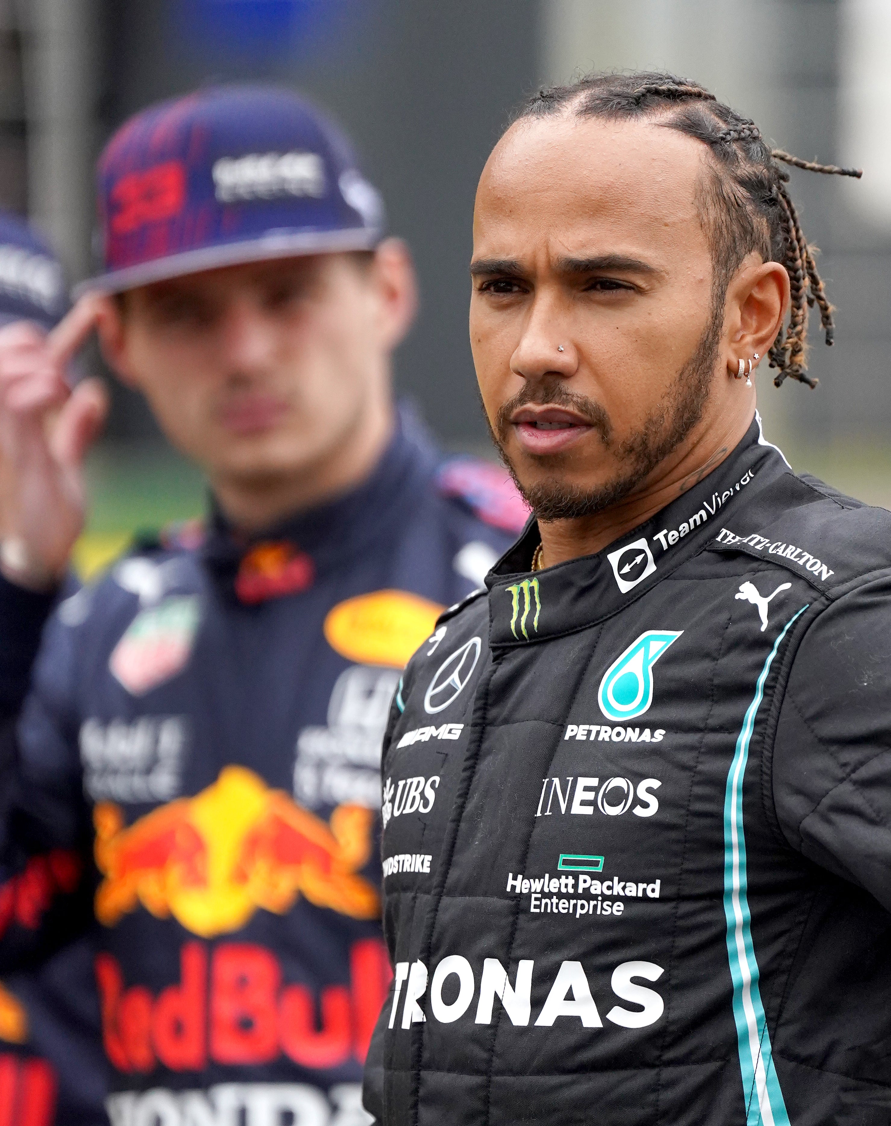 The war of words between Lewis Hamilton and Max Verstappen has continued (Tim Goode/PA)