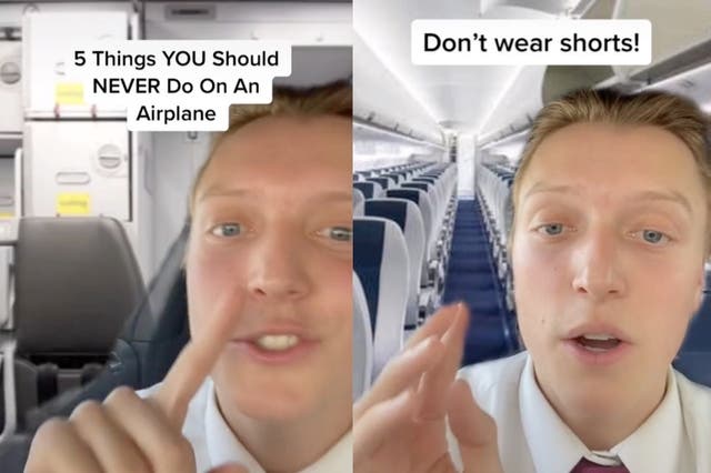 <p>Flight attendant shares five things you should never do on an airplane</p>