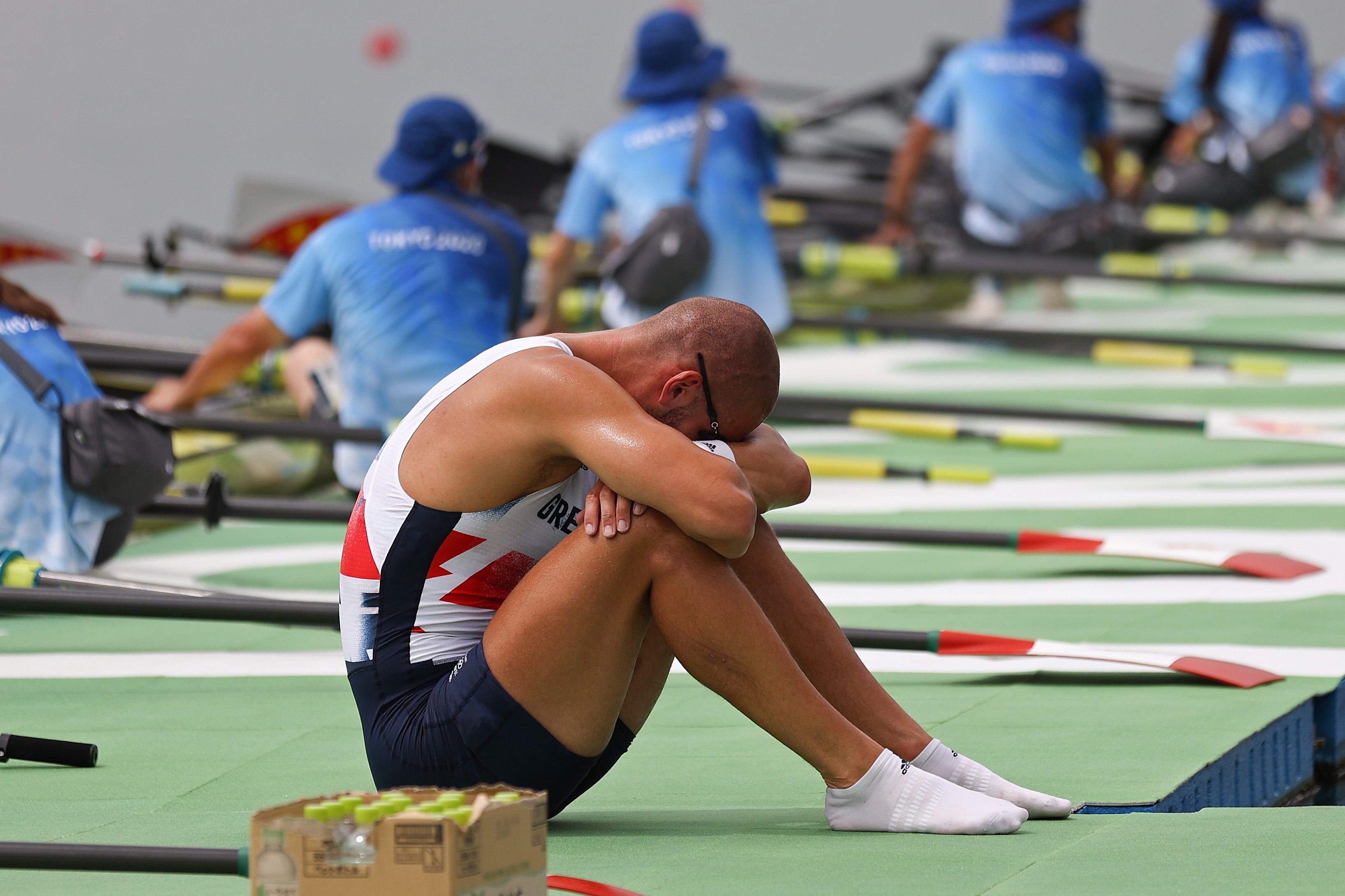 Mohamed Sbihi reacts to winning bronze for Team GB