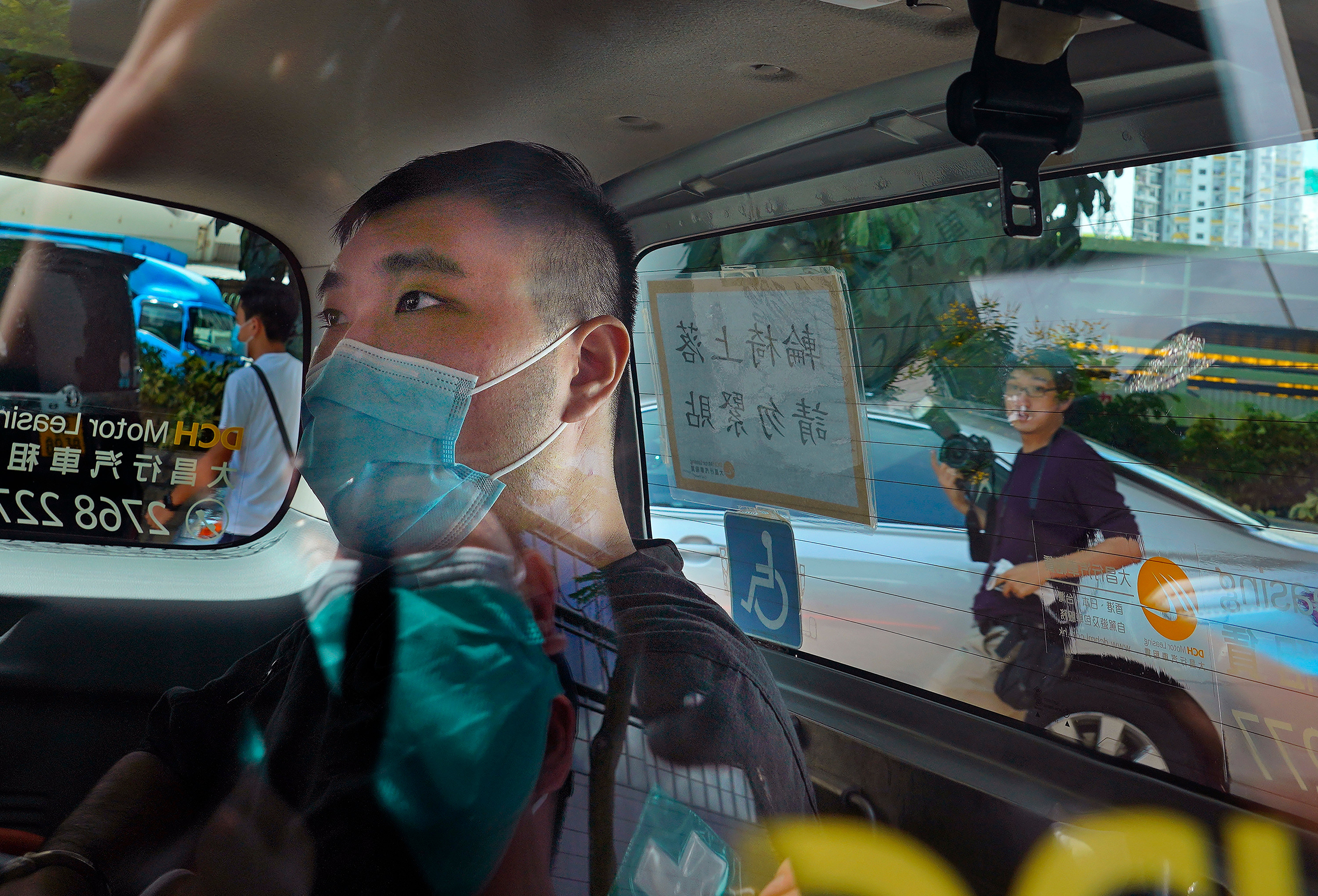 Tong Ying-kit arrives at court for his trial