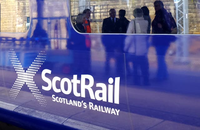 ScotRail is one of three train operators hit by industrial action (Jane Barlow/PA)