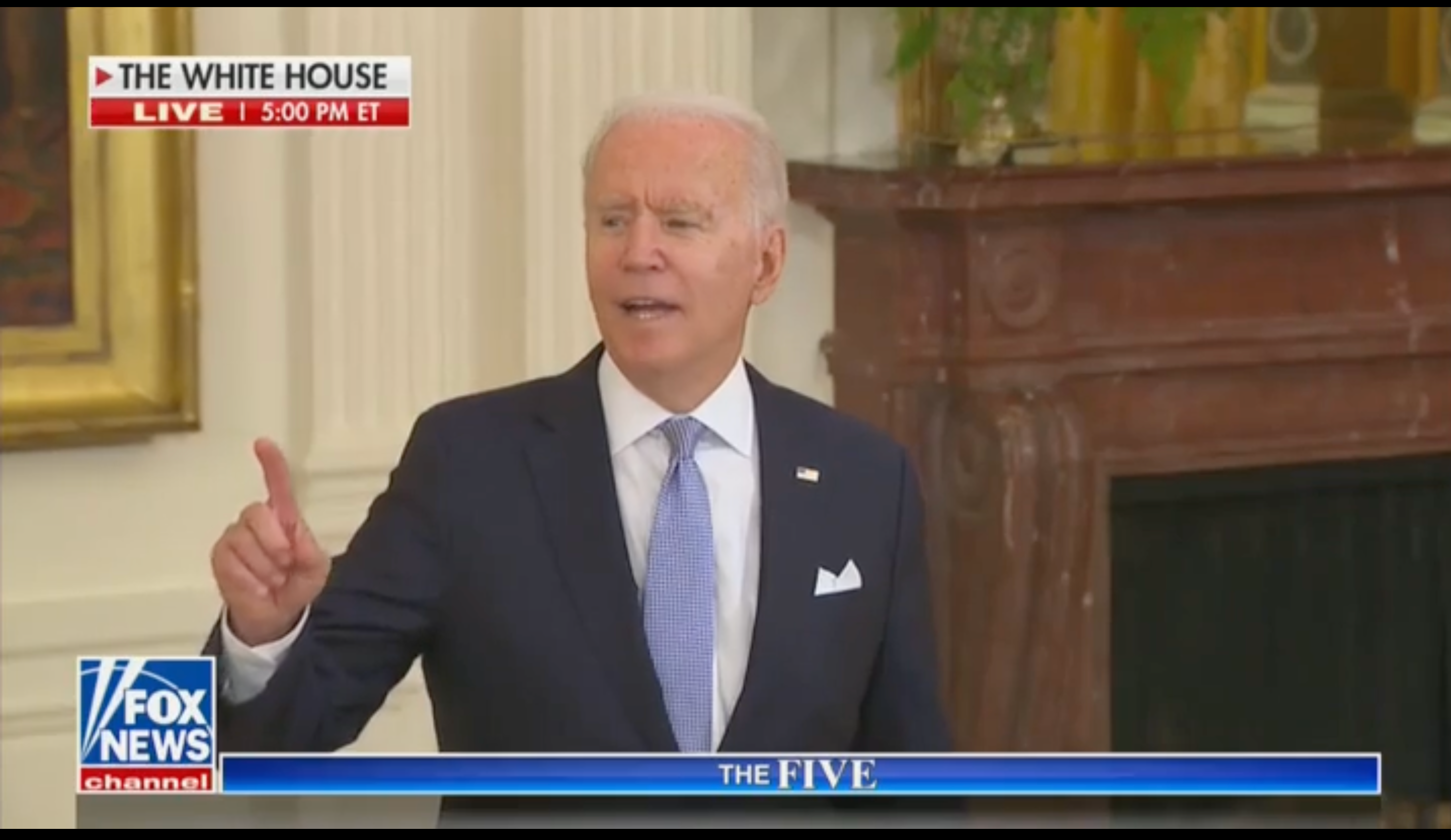 <p>President Joe Biden answered Fox News White House Correspondent Peter Doocy’s question about masks</p>
