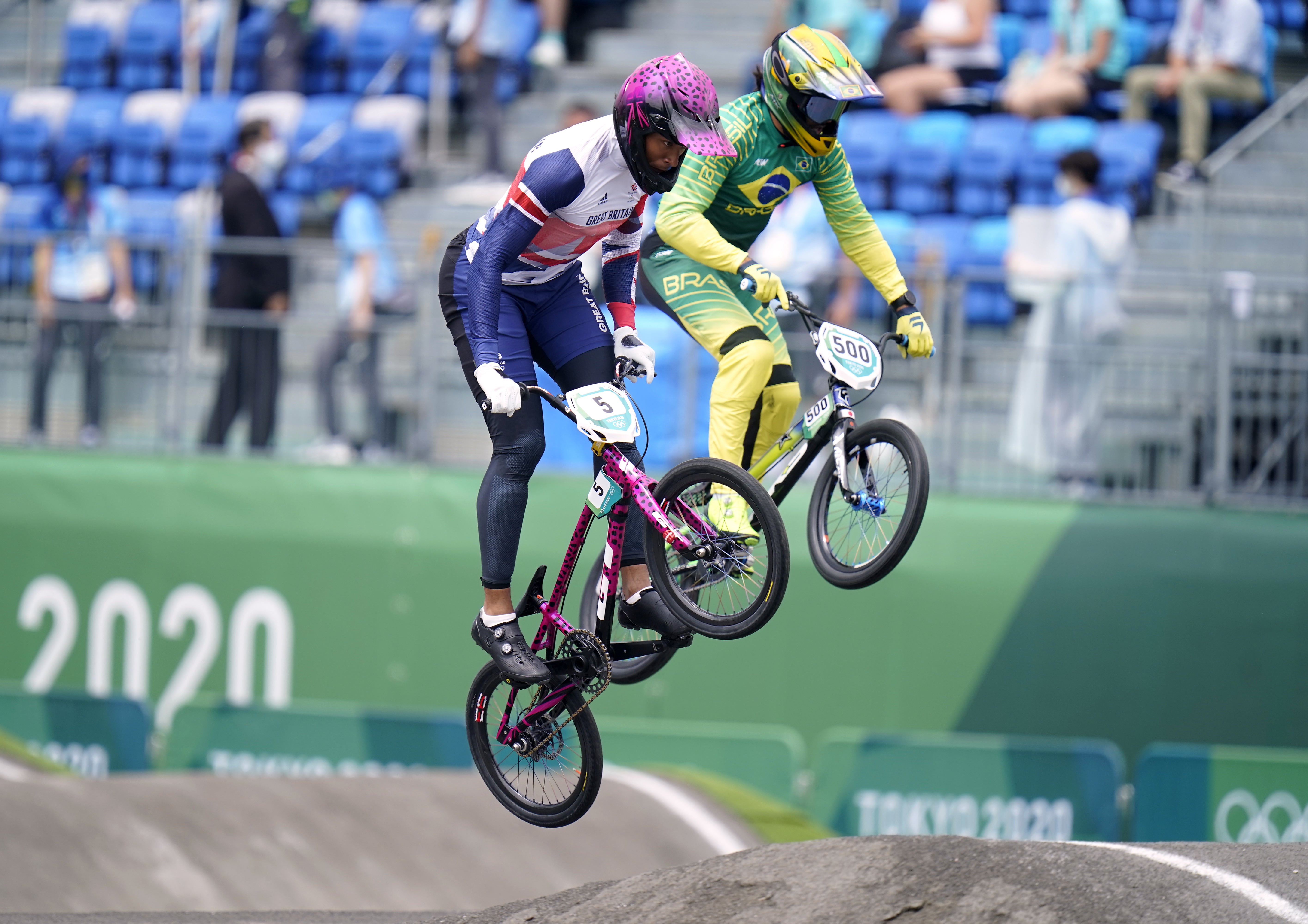 Kye Whyte won silver on his BMX (Danny Lawson/PA)