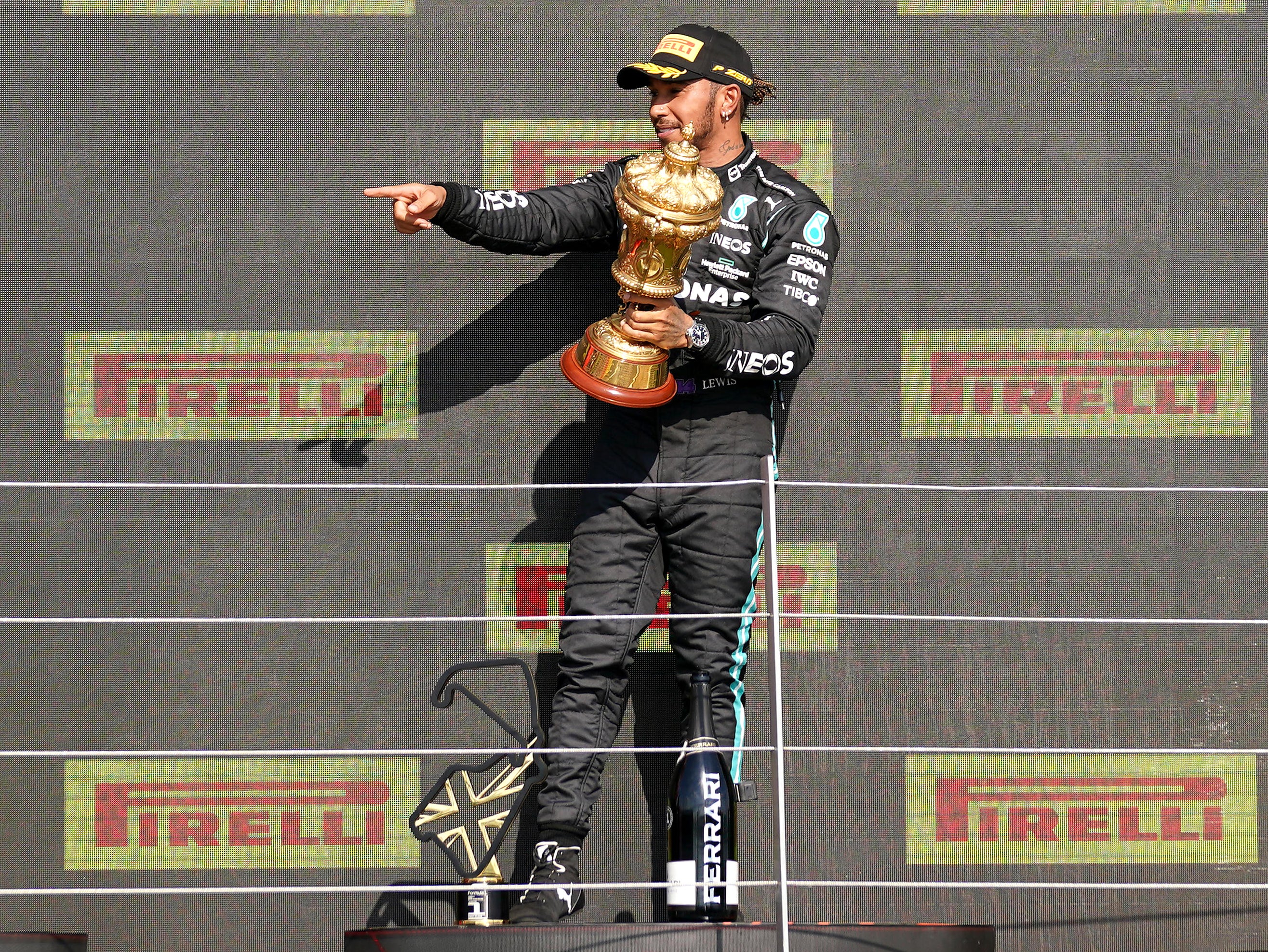 Lewis Hamilton won the British Grand Prix (Tim Goode/PA)