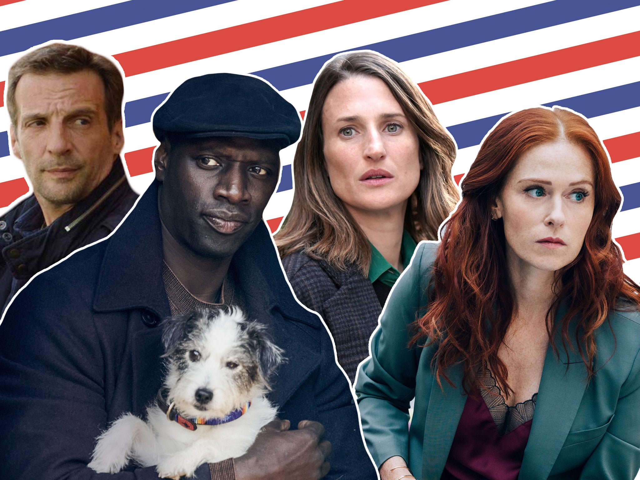 Stars de la télévision! Mathieu Kassovitz in ‘Le Bureau’, Omar Sy in ‘Lupin’, Camille Cottin in ‘Call My Agent!’ and Audrey Fleurot in ‘Spiral’
