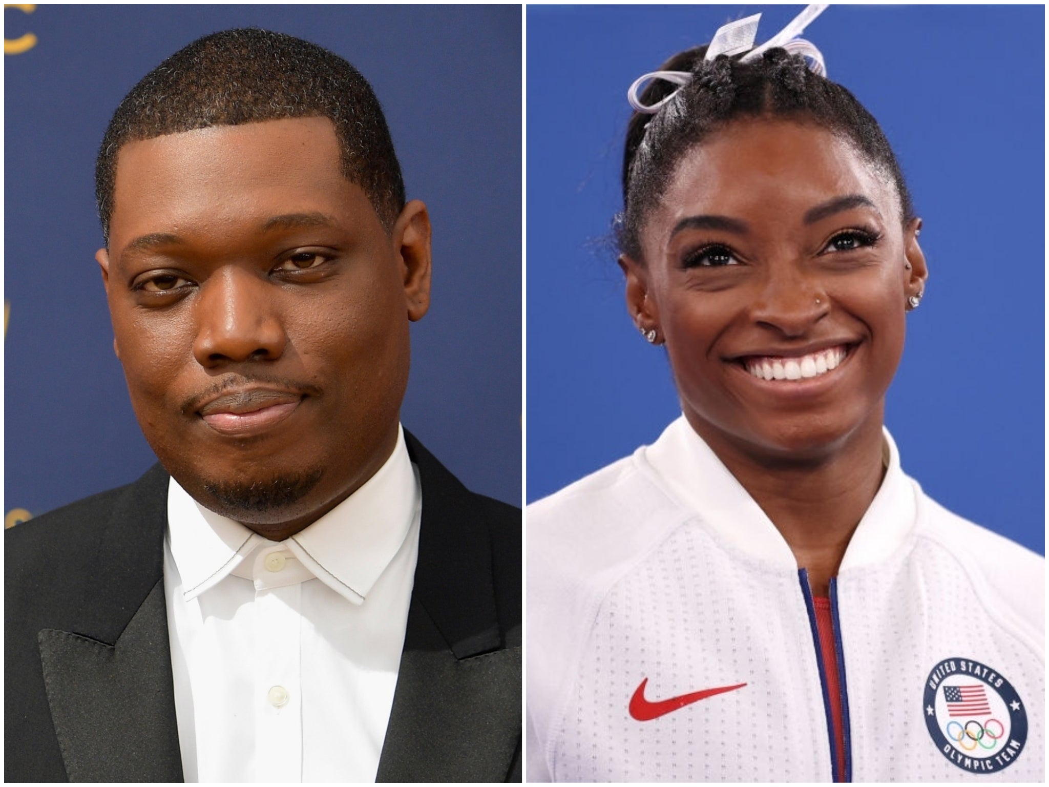 Comedian Michael Che and gymnast Simone Biles