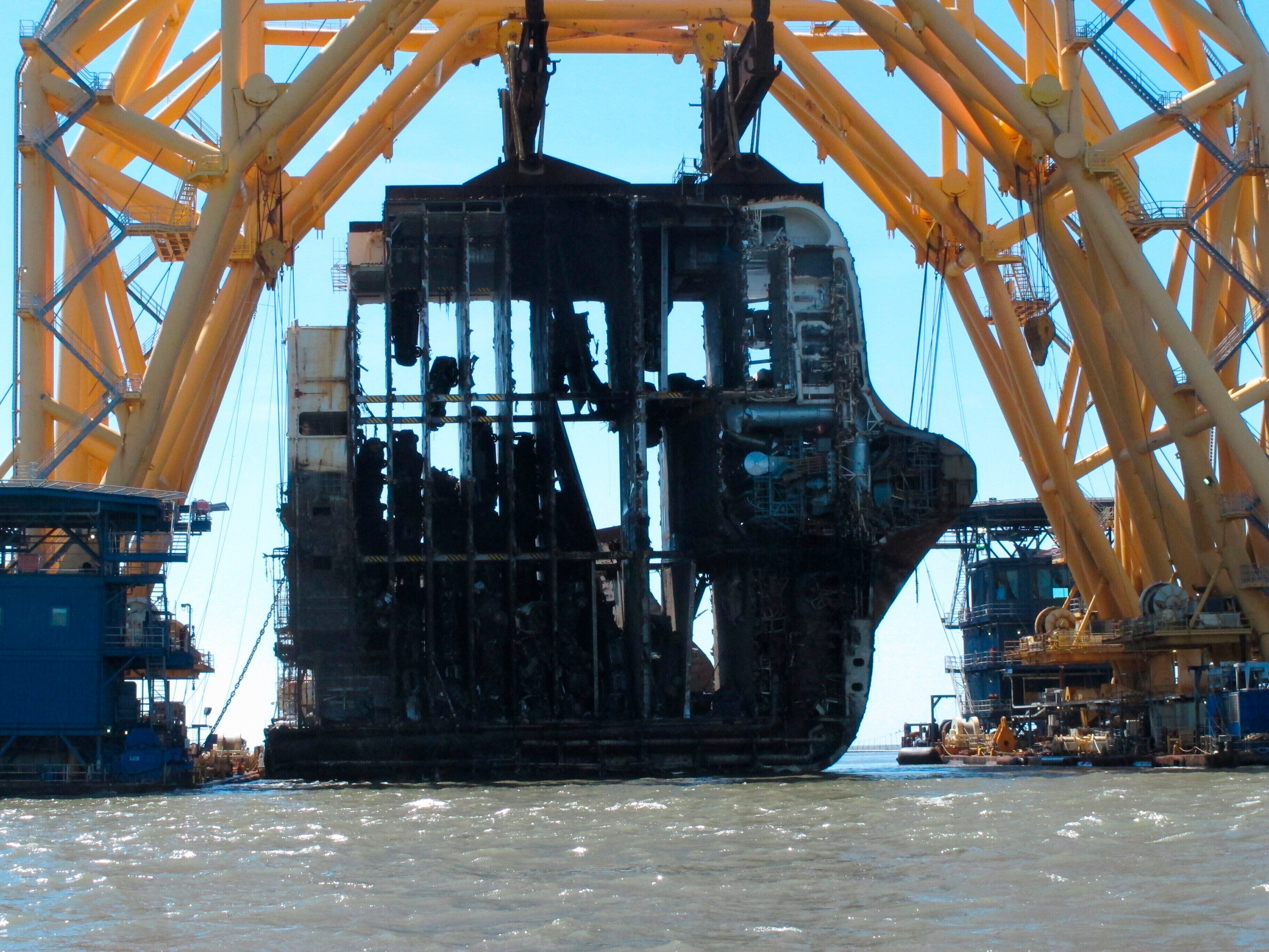 Overturned Cargo Ship Georgia