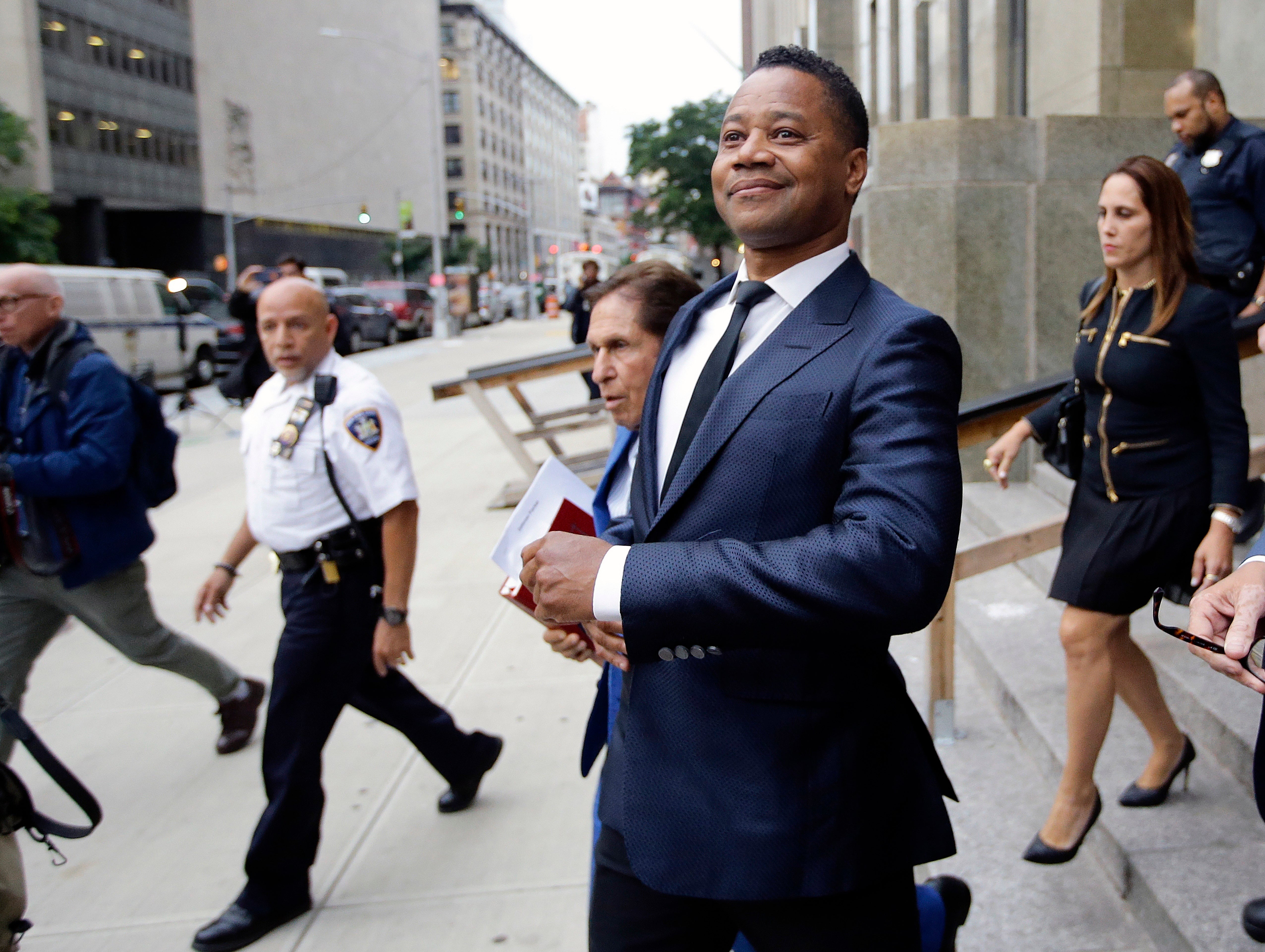 Cuba Gooding Jr outside court in July 2021