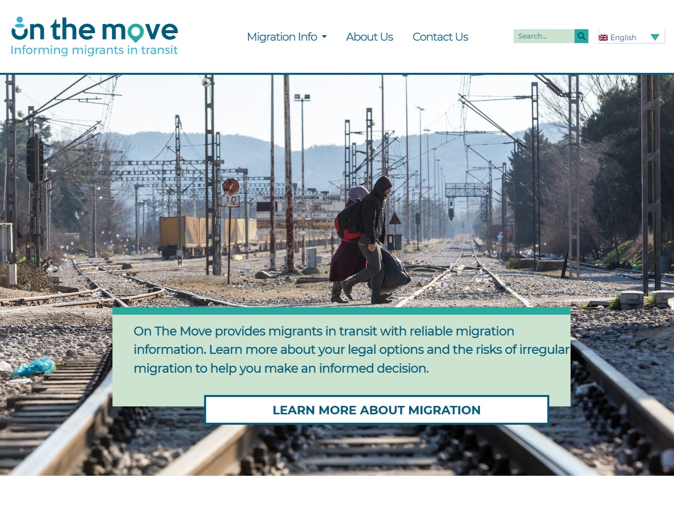 The On The Move website was set up by the Home Office but does not disclose its affiliation