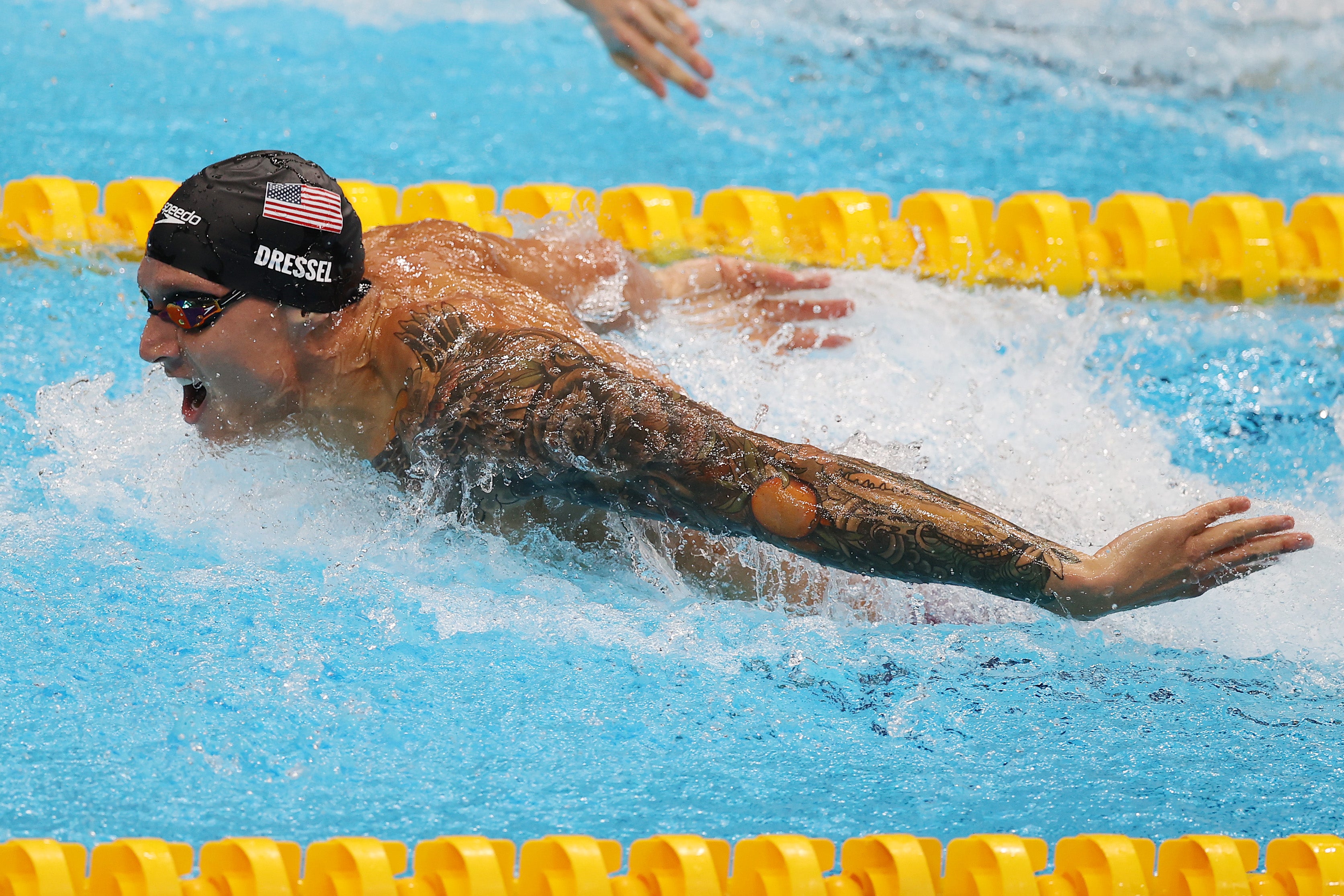 <p>Caeleb Dressel wins gold in men’s 100m butterfly</p>