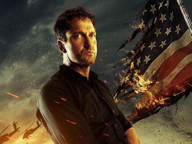 <p>Gerard Butler in a promotional image for ‘Olympus Has Fallen'</p>