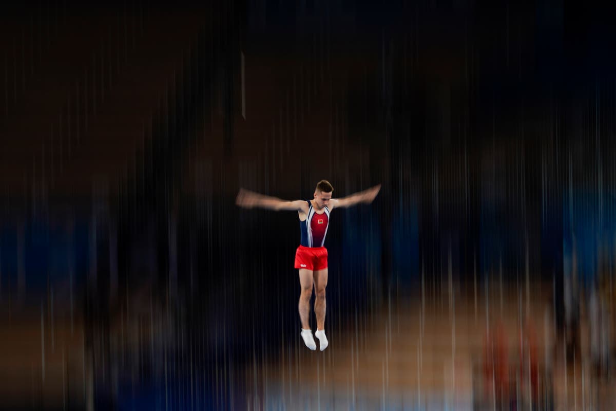 GLIMPSES: Up, up and away on Olympic trampolines