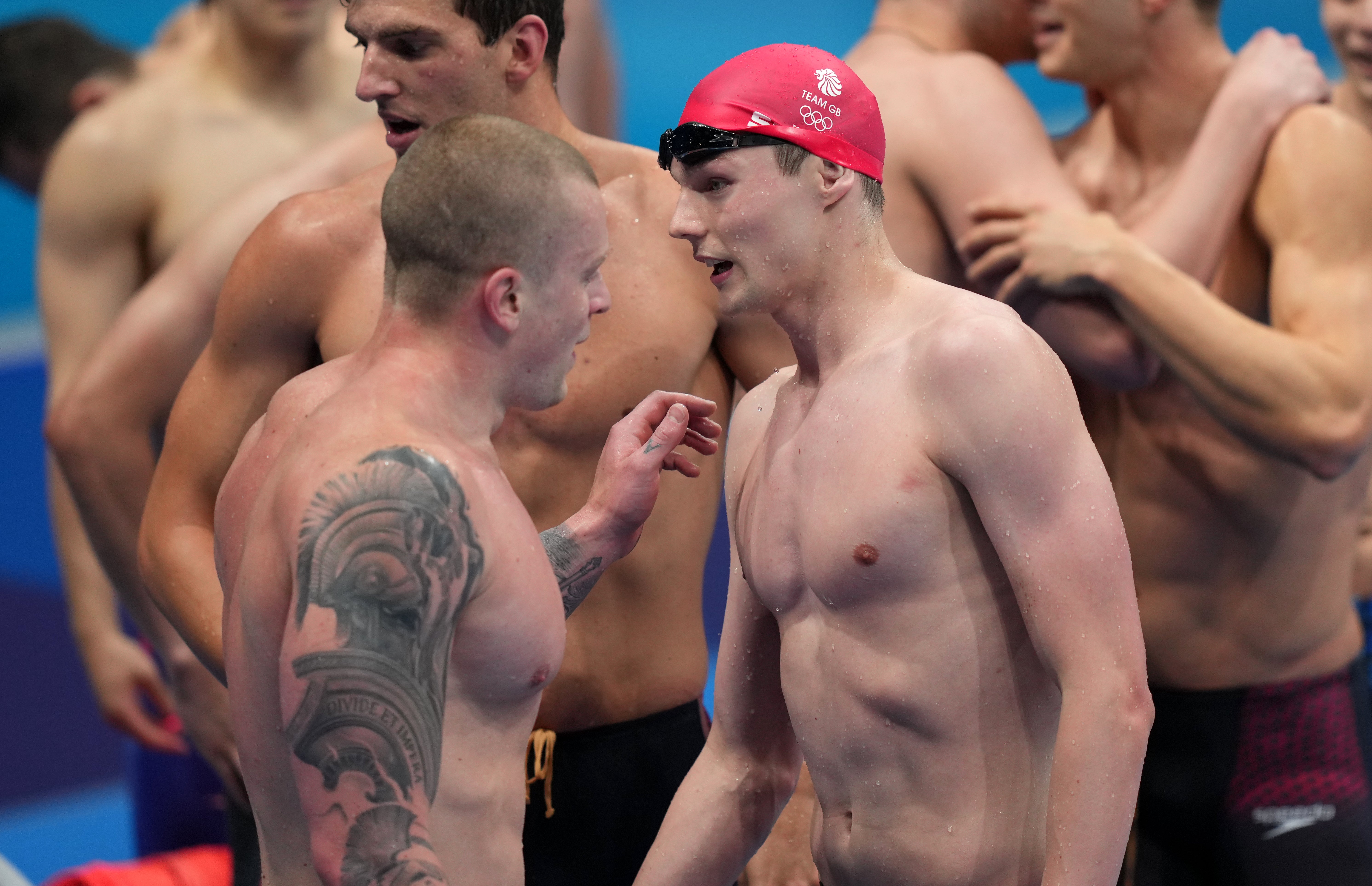 Adam Peaty and Scott have shared many great moments as British teammates