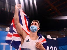 Max Whitlock banishes nerves to grab gold on pommel horse and retain title at Tokyo Olympics