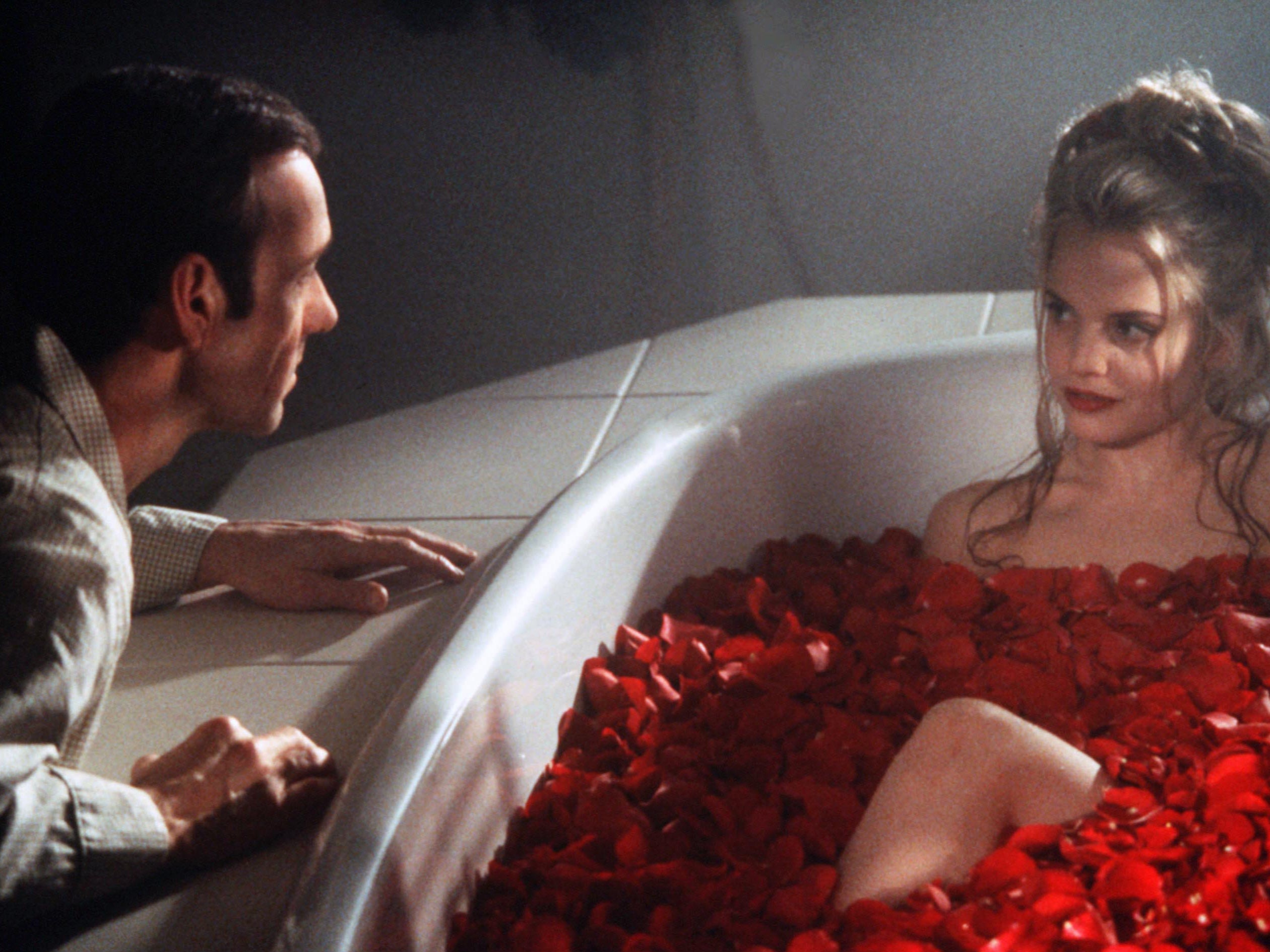 Kevin Spacey and Mena Suvari in ‘American Beauty’