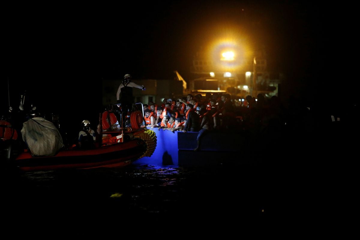 It is not yet known whether anyone died or was injured when the overcrowded boat’s engine stopped working